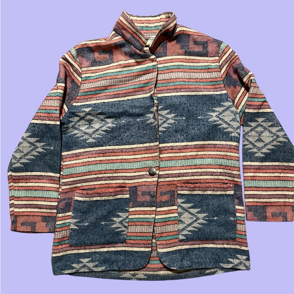 Vintage DWSF Cardigan Shirt Jacket Women’s Size M